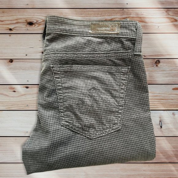 AG Adriano Goldschmied Houndstooth Corduroy Skinny Size 27 - Picture 10 of 10